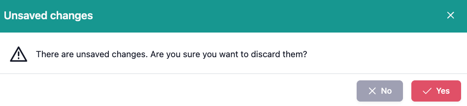 The image shows the reminder dialog asking whether changes made should be saved if users close a file with changes without saving.
